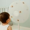 Waterproof Round Electric Fan Cover Bear Embroidery Electric Fan Dust Bag  Office