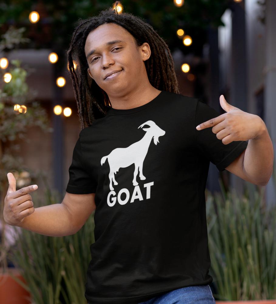 GOAT - Greatest Of All Time T-Shirt (Sport The Best No.1 Ultimate Funny Silly) Unisex T-Shirt M