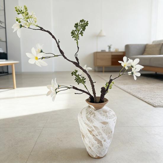 Rami di Albero Artificiale Flessibili da 31 Pollici, Rampicanti Finti Realistici, Ramoscelli con Fiori e Bacche per Vaso, Decorazione Fai-da-te per Casa, Ufficio, Matrimonio, Festa