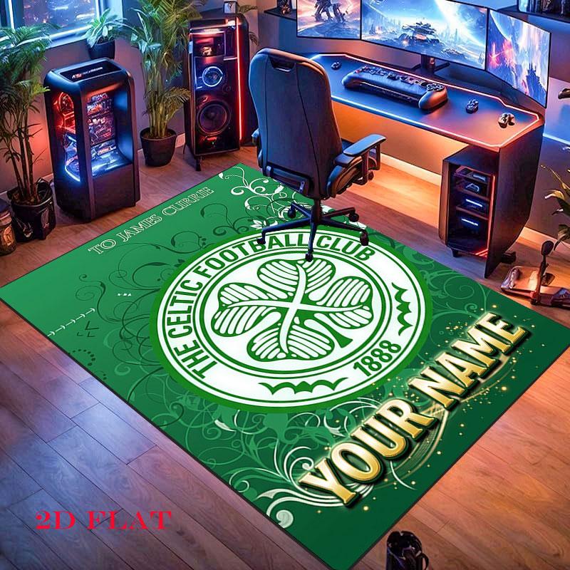 Celtic Fc Carpet Rug for Living Room Bedroom Home Sofa Decoration,Kids play Nonslip Floor Mat