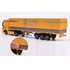 Modello di Auto Camion Container Diecast Scala 1/50 Metallo Lega Ingegneria Camion di Trasporto Pianale Veicolo Semirimorchio Modello di Auto Regali per Bambini