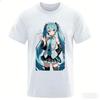 New Street Animation Surrounding Hatsune Miku Unisex And Unisexs Large Loose Breathable Cotton Fashionable Tshirts