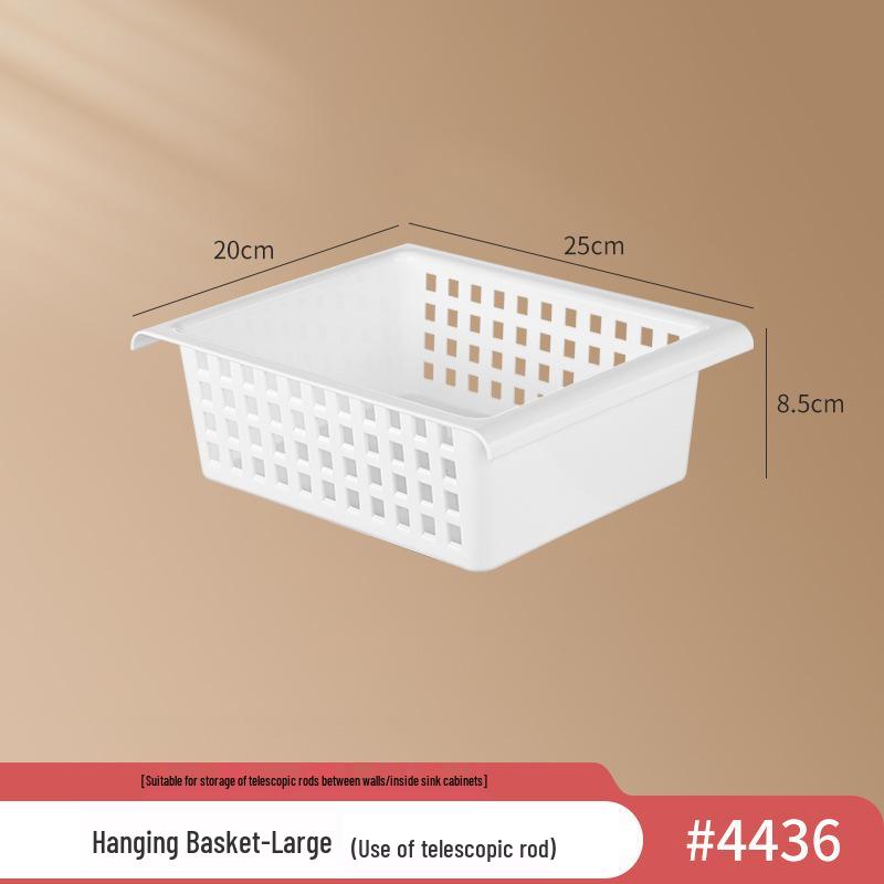 Teleskopowy Stojak do Przechowywania pod Zlewem - Wielofunkcyjny Organizer do Szafki Bez Wiercenia