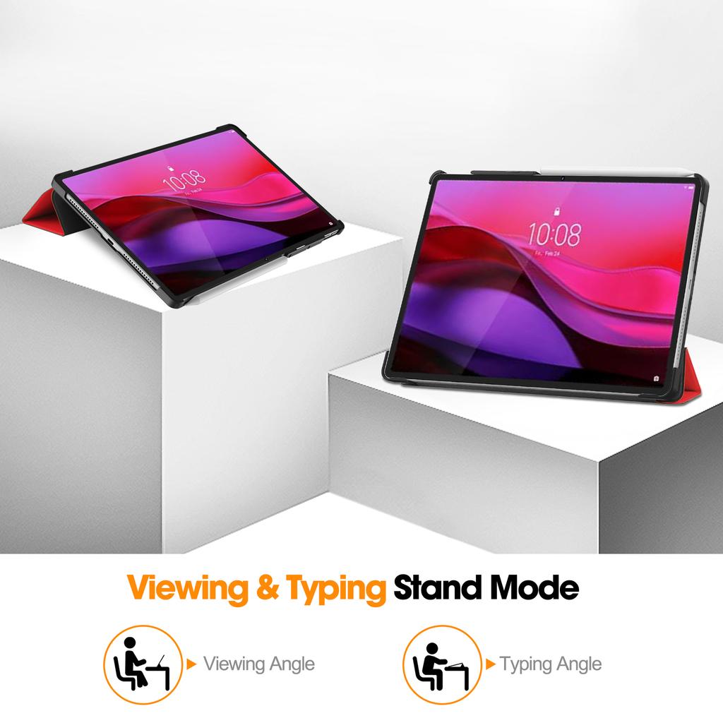 Husă din piele anti-cădere pentru Lenovo Yoga Tab Plus, cu suport, pentru tabletă