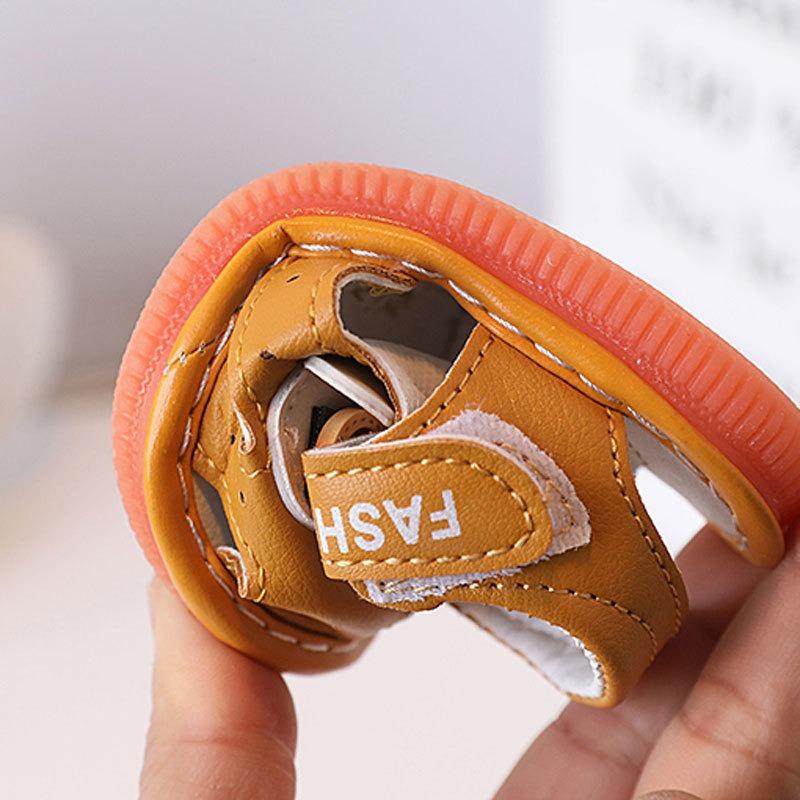 Baby Sandals for Summer, Boys and Girls Shoes 0-1-2 Years Old, Infant Soft-Soled Walking Squeaky Shoes.