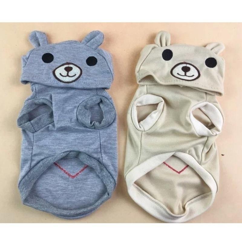 Pet Dog Clothes For Small Dogs Cotton Puppy Coat Hoodies Outfit for Dogs Winter Clothes Pajamas Love Bear Costume Dog Supply LS
