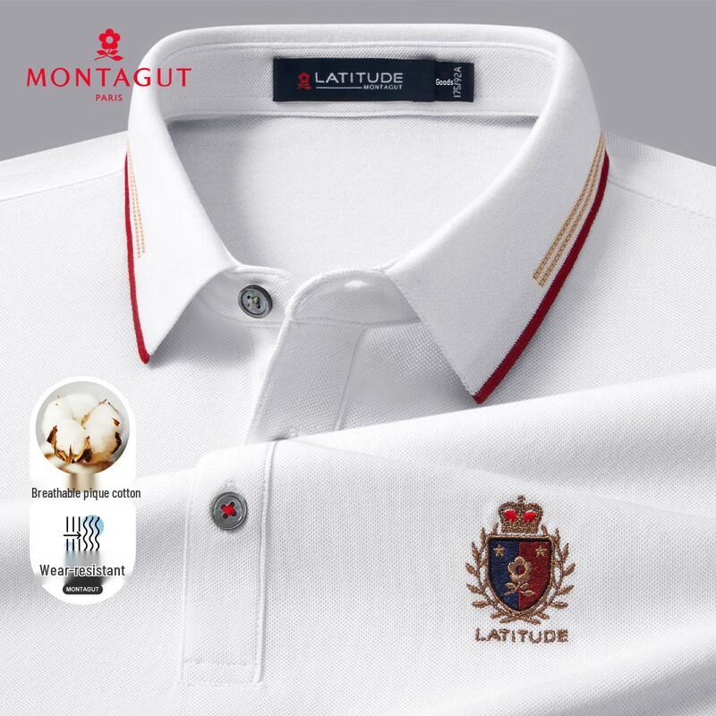 MONTAGUT Men s Breathable Pique Short Sleeve Polo 54