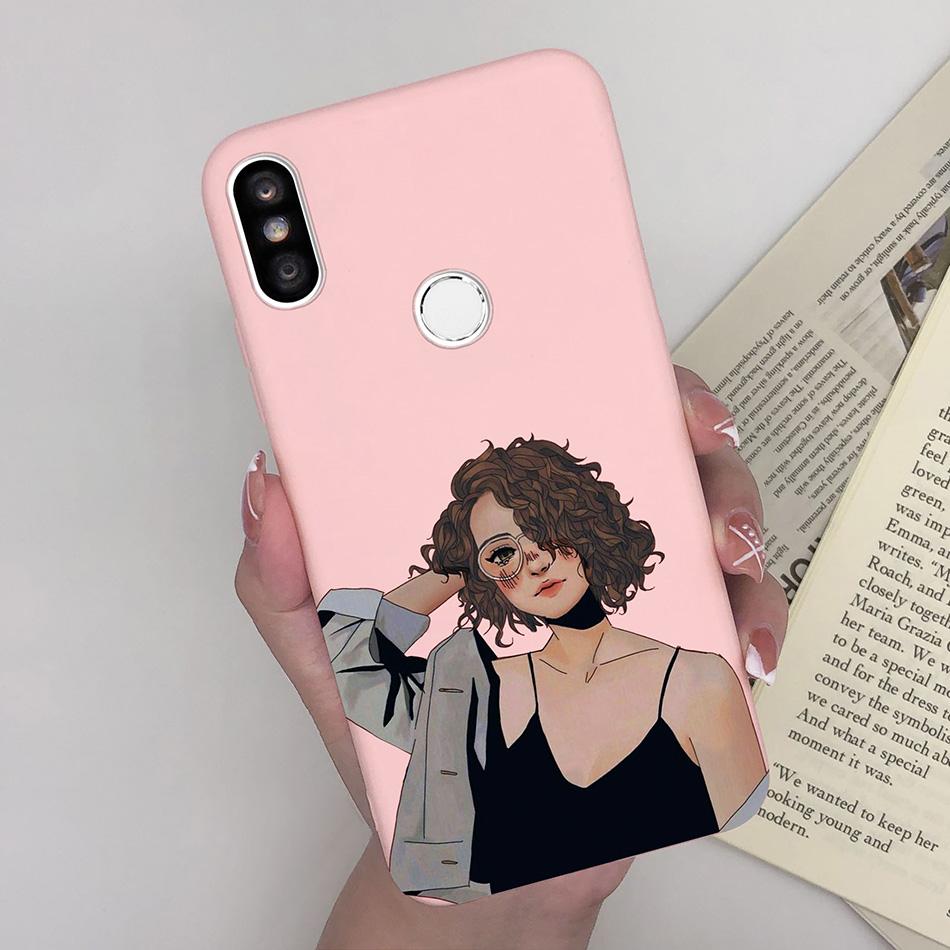 Case For Xiaomi Redmi S2 Y2 Cover Soft Matte Cute Pattern Silicone TPU Phone Case for Xiaomi RedmiS2 S 2 Y 2 Cases Back Cover