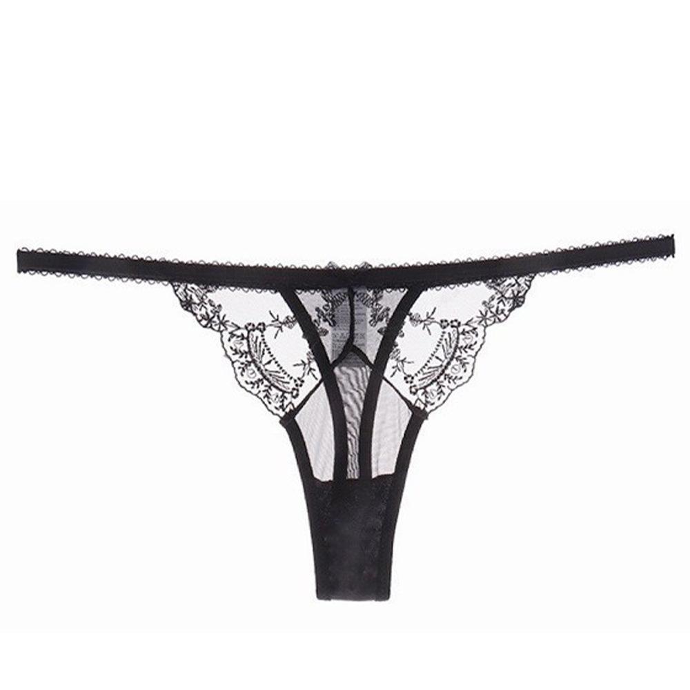 Clearance Sale Sexy Temptation Sex T-Pants Ultra-thin Embroidered Lace Thong Breathable Large Size Low Waist Panties Women