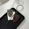 Leopard Print Leather Neck Hanging Sunglasses Clip Glasses Chain Storage Necklace Women's Hanging Rope Sweater Chain
