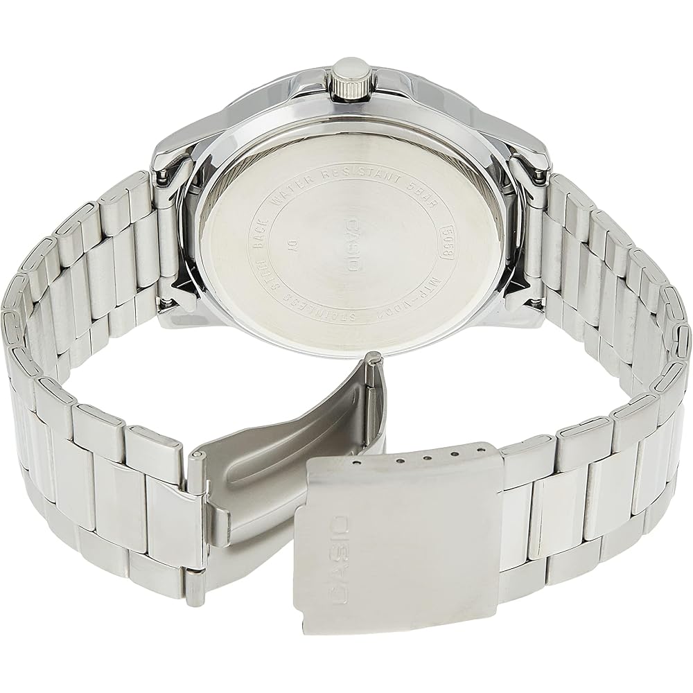 Casio MTP-VD01D-1EV Men's Enticer Stainless Steel Black Dial Casual Analog Sport Watch