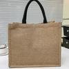 Tote Tote Woven Bag Women 2025 New Hand-painted Pattern Letter Tote Canvas Bag Shopping Bag Tote Bag