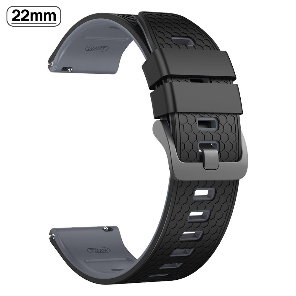22mm Rubber Strap For Xiaomi watch 5/2 Pro/color 2/S1/2/3/ S4 Sport Mi Watch Bands For HUAWEI/Garmin WATCH Replace Soft Bracelet