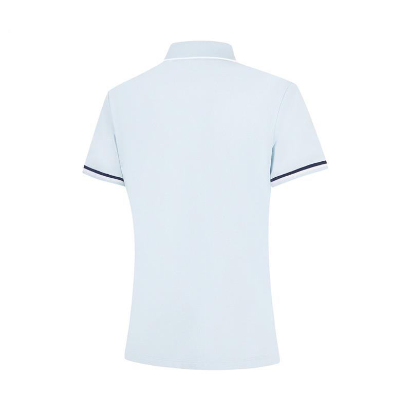 Li Ning Comfortable Breathable Polo Shirt Women tops Folk-Blue APLW476-8
