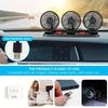 Car Fan Three-Head USB 3-Speed Adjustable 360-Degree Rotation Suitable For Car Cooling Powerful Fan With Hidden Aromatherapy Box