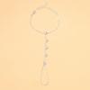 Light Luxury Cubic Zirconia Chain Bracelet for Women Dainty Bracelet Finger Ring Conjoined Chain Party Charm Jewelry Accessories