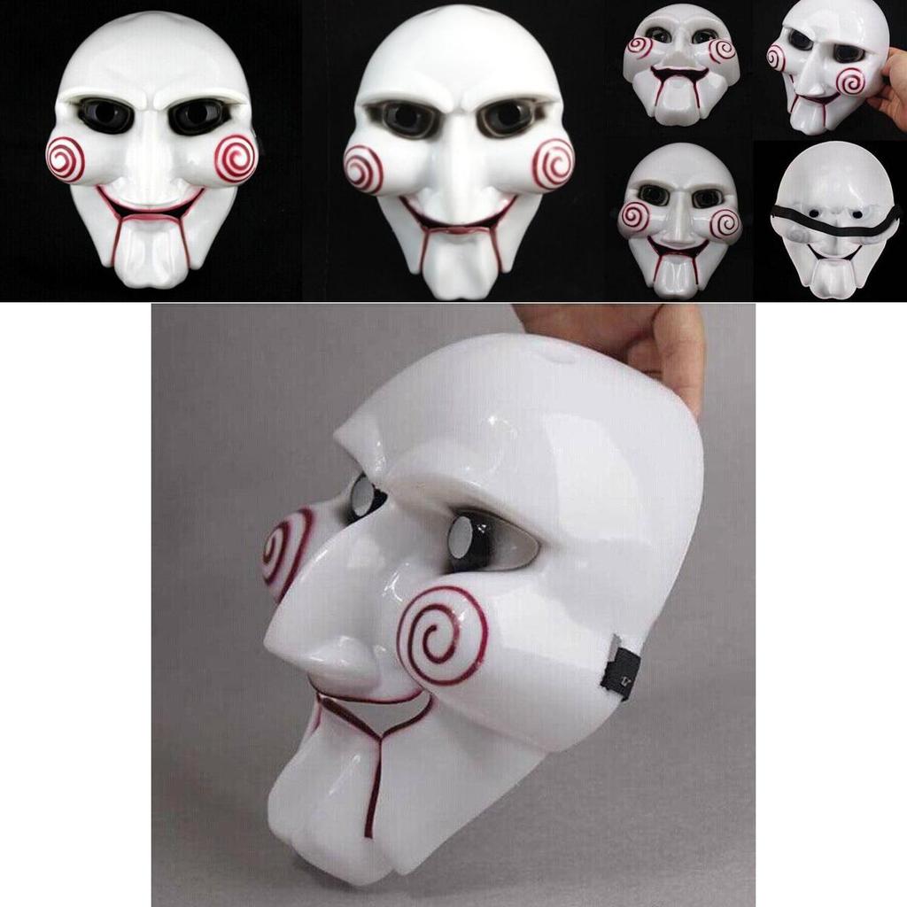 Multi-function Saw Puppet Mask Featuring Scary Horror Design For Unisex Cosplay