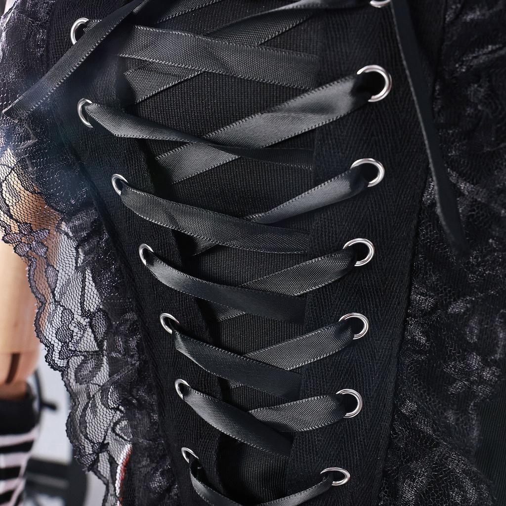 Anime Misa Amane Cosplay Σημειωματάριο Θανάτου Κοστούμι Cosplay Ντεμπούτο Καθημερινό Σέξι Φόρεμα Υποκουλτούρα Κολιέ Y2k Gothloli Στολή Κοστούμι Cos