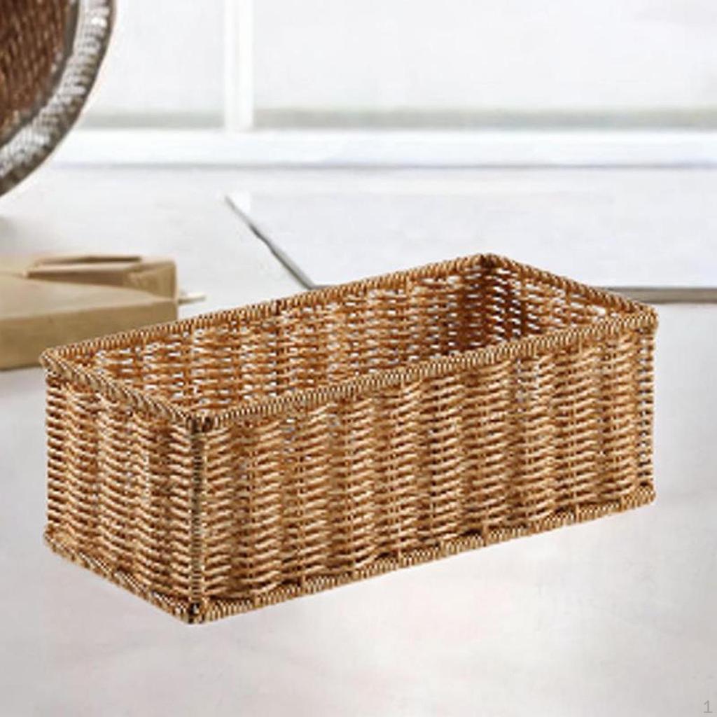 Elegante Cesto Contenitore in Rattan per l'Organizzazione della Casa