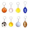 Trending Pu Basketball Keychain Foam Soccer Kids Sports Toy Decorative Pendant Activity Small Gift