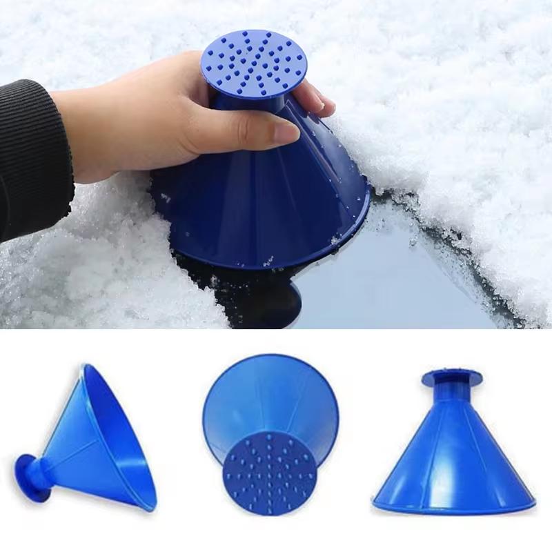 Auto Ice Scrape Funnel Car Window Glass Cleaning Tool Windshield Snow Remove Shovel Cleaning Brush Home Windows Glass Clean Tool