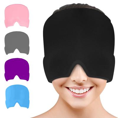 Migraine Relief Cap Puffy Eyes Tension Stress Relief Gel Ice Head Wrap Reusable Soothing Headache Hot Cold Therapy Face Eye Guard