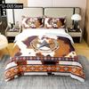Aztec Duvet Cover Set, Geometrical Indigenous Art, Decorative 3 Piece Bedding Set with 2 Pillow Shams, Twin Full Queen King Size