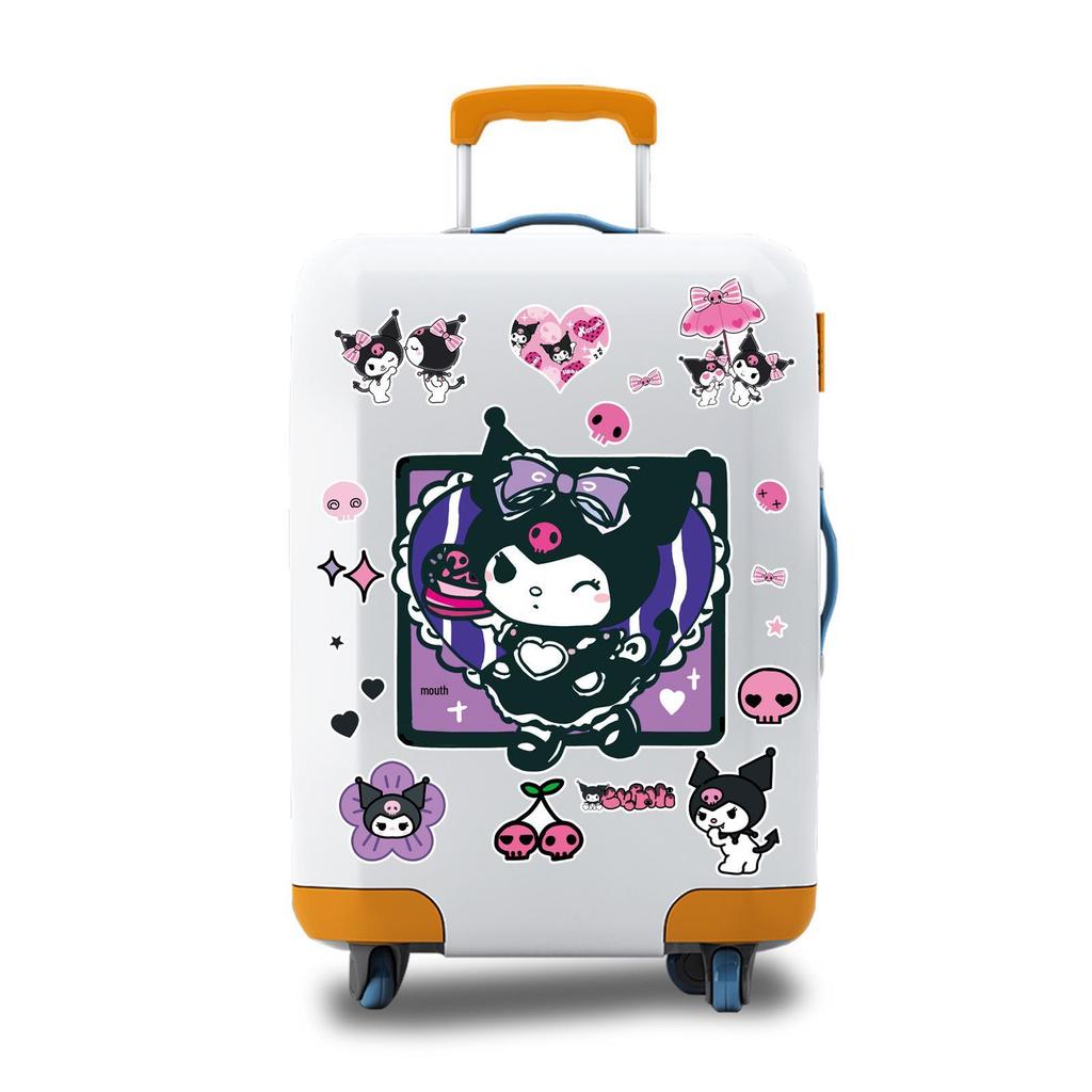 Extra Large Kuromi Sanrio Sticker Sheet for Suitcases - Japanese Anime Cartoon Design