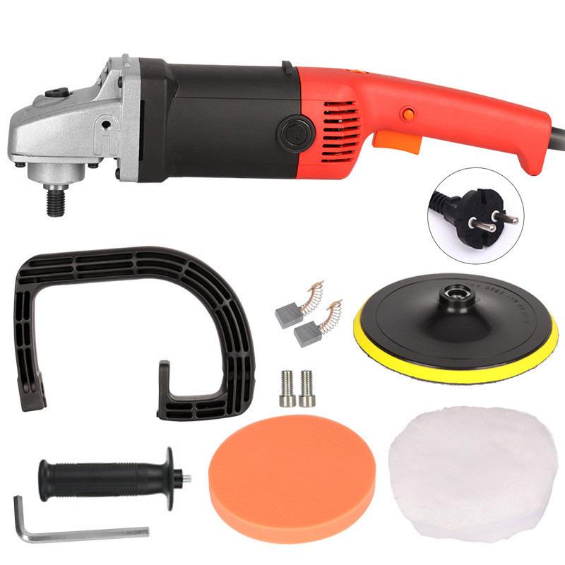 1400W Portable Multifunctional Electric Polisher Handheld Waxing Machine Household Car Flat Polishing Power Tool