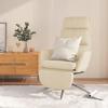 Day and Night - Day and Night Relaxation Armchair with Footrest In Cream Fabric