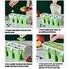 Silicone Ice Pop Molds Reusable 8 Grid Ice Popsicle Maker Ice Pop Maker Easy Release Ice Pop Molds For Homemade Treats
