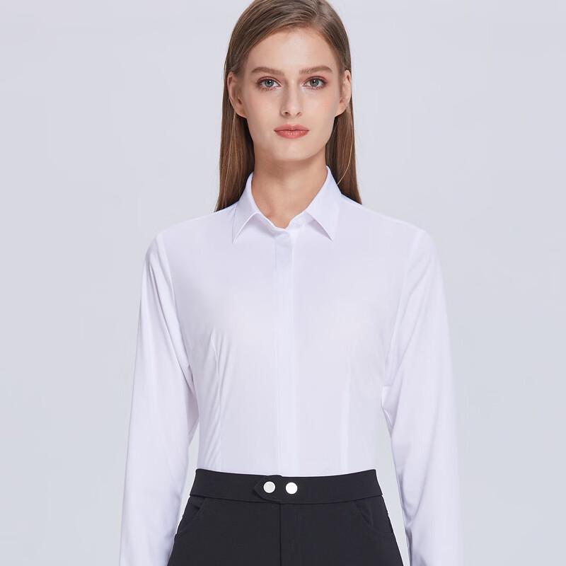 Fengxun Women s Bamboo Fiber Long Sleeve Business Formal Shirt 35