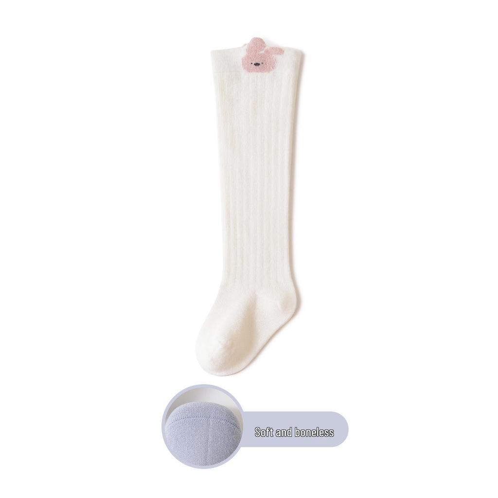 Newborn Non-Binding Knee-High Cotton Socks for Spring and Autumn
