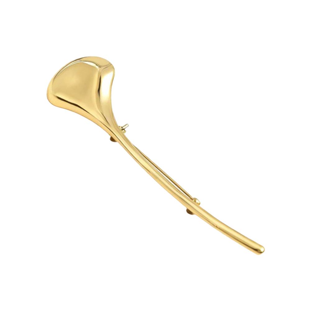 For Wuli&baby Party Office Ginkgo Leaf Brooches Elegant Metal 2-color Minimalist Plants Pins For Women Unisex Gifts
