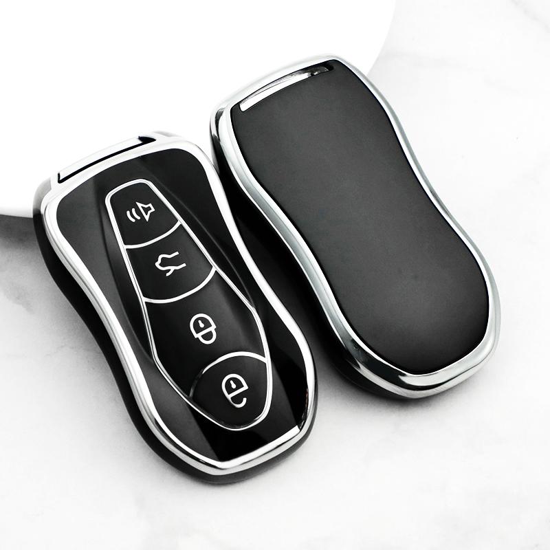 

Silver Edge Fashion TPU Car Remote Key Cover Case for Geely Azkarra FY11 Atlas Pro New Emgrand GS X6 SUV EC7 Auto Shell Fob Accessories чёрный