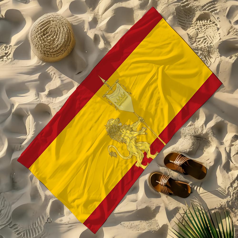 Nation Spain Towel Yoga Gym Yoga Gym Lightweight Portable for Swimming Beach Travel Sports Accessories Sandproof
