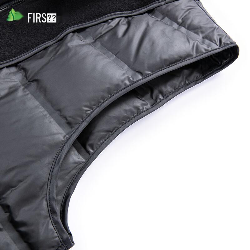 Shanshan Men's Mid-Length Double-Faced Wool Blend Coat with 90% Goose Down Liner