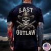 Letzter Gesetzloser Skelett Cowboy Schädel Herren Schwarz Westlich Hergestellt in USA T-Shirt Unisex T-Shirt