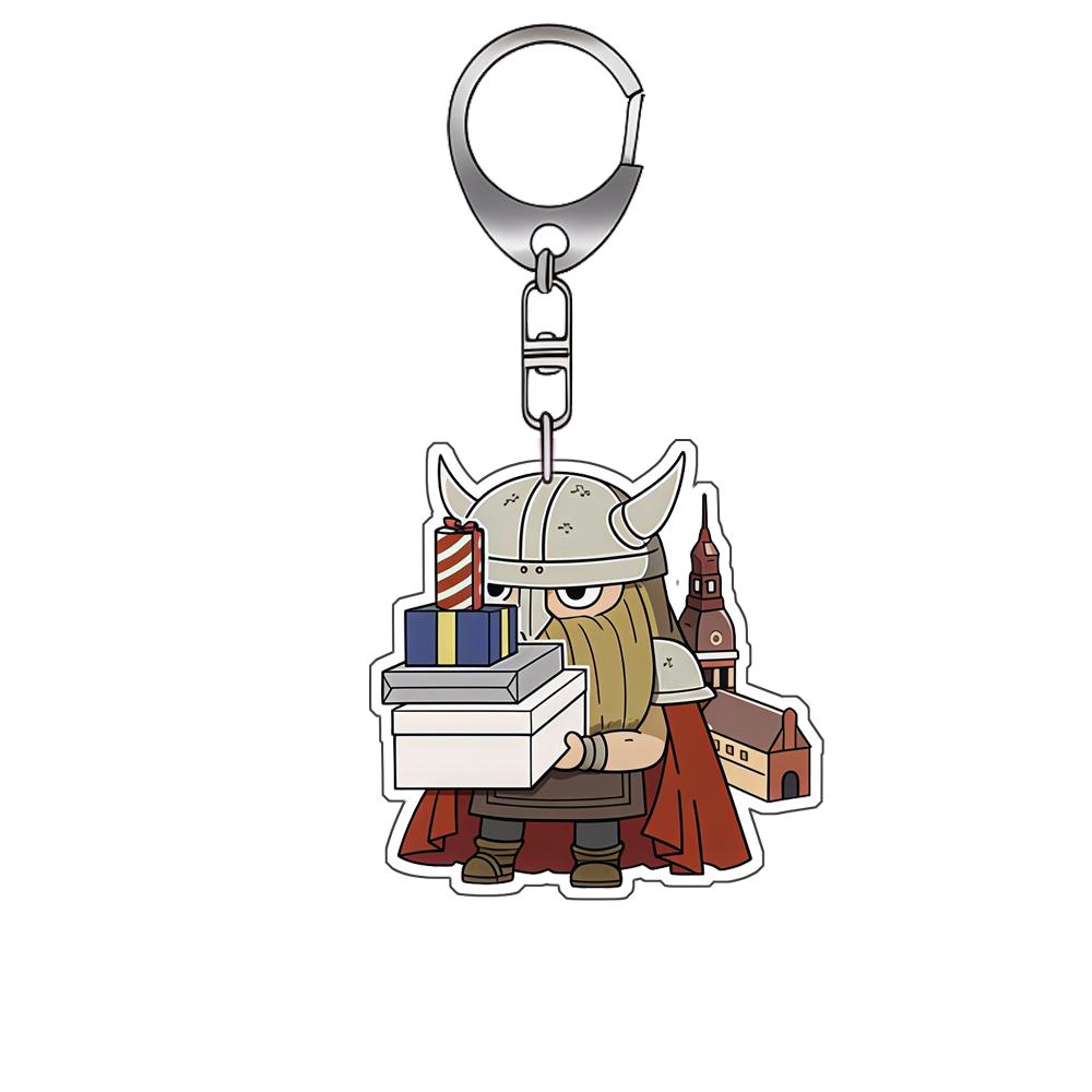 

Q Version Cute Style Acrylic Keychain for Frieren Beyond Journey s End Frieren Heiter Eisen Fern Anime Peripheral Bag Charm Gift -1 PCS