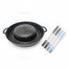 Tigaie Rotundă Grill 2 în 1 BBQ Coreean Multifuncțională Fără Mânere Aragazuri Tavă Carne Grătar Exterior