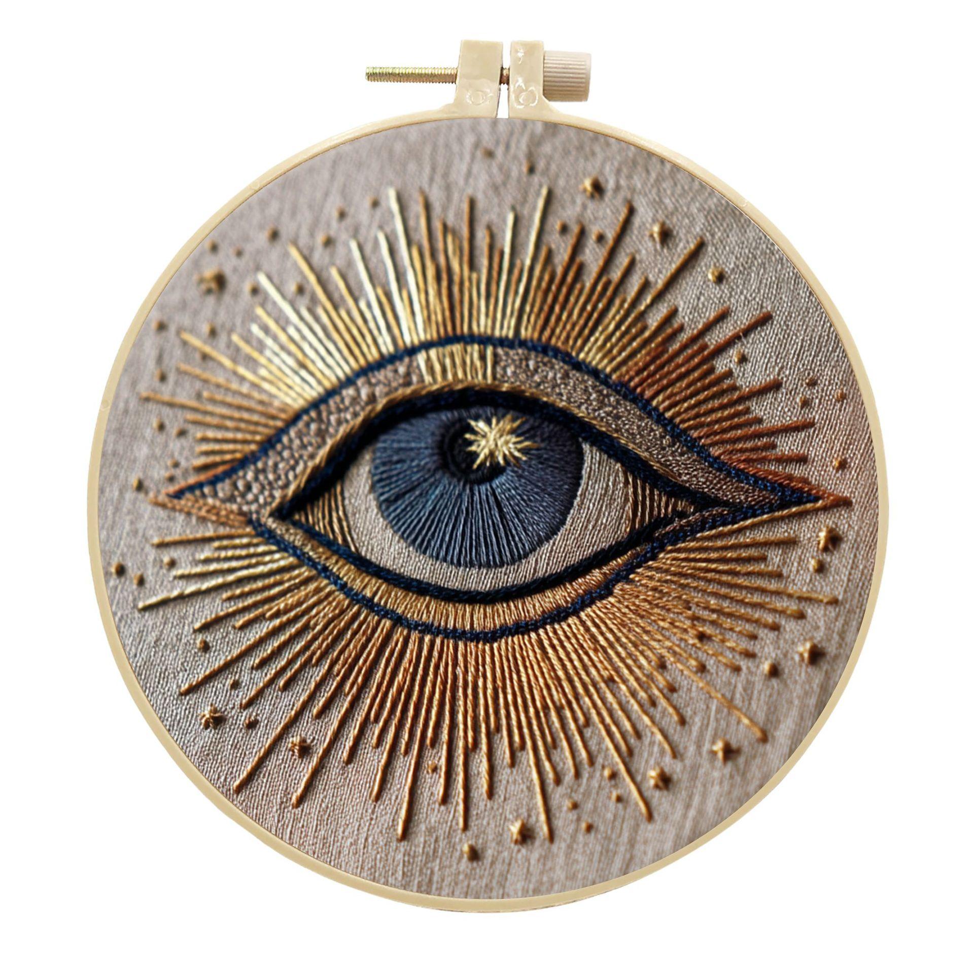 

1 шт. Набор для вышивания «Глаз» для начинающих 20cm