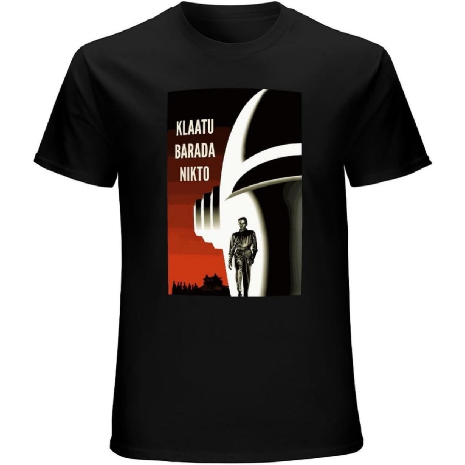 BOLECHANG Men s Klaatu Barada Nikto GORT Robot Sifi T-Shirt XXXXXL разноцветный