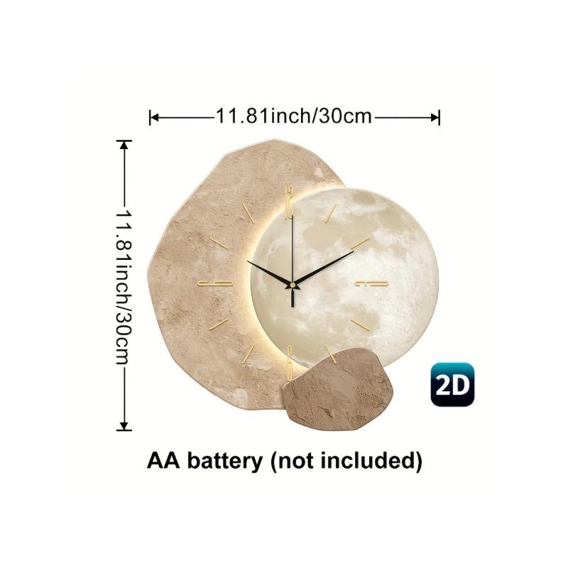 Reloj de Pared de Alta Gama de Lujo Ligero con Diseño Creativo Colgante para Decoración de Sala de Estar y Restaurante Estilo Minimalista Moderno