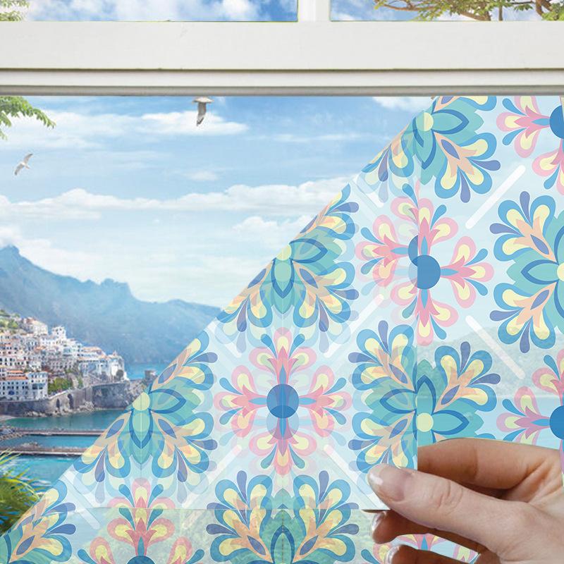 Glass Sticker Low Sticky Removable Glue Window Sticker No Residual Glue Bathroom Sticker