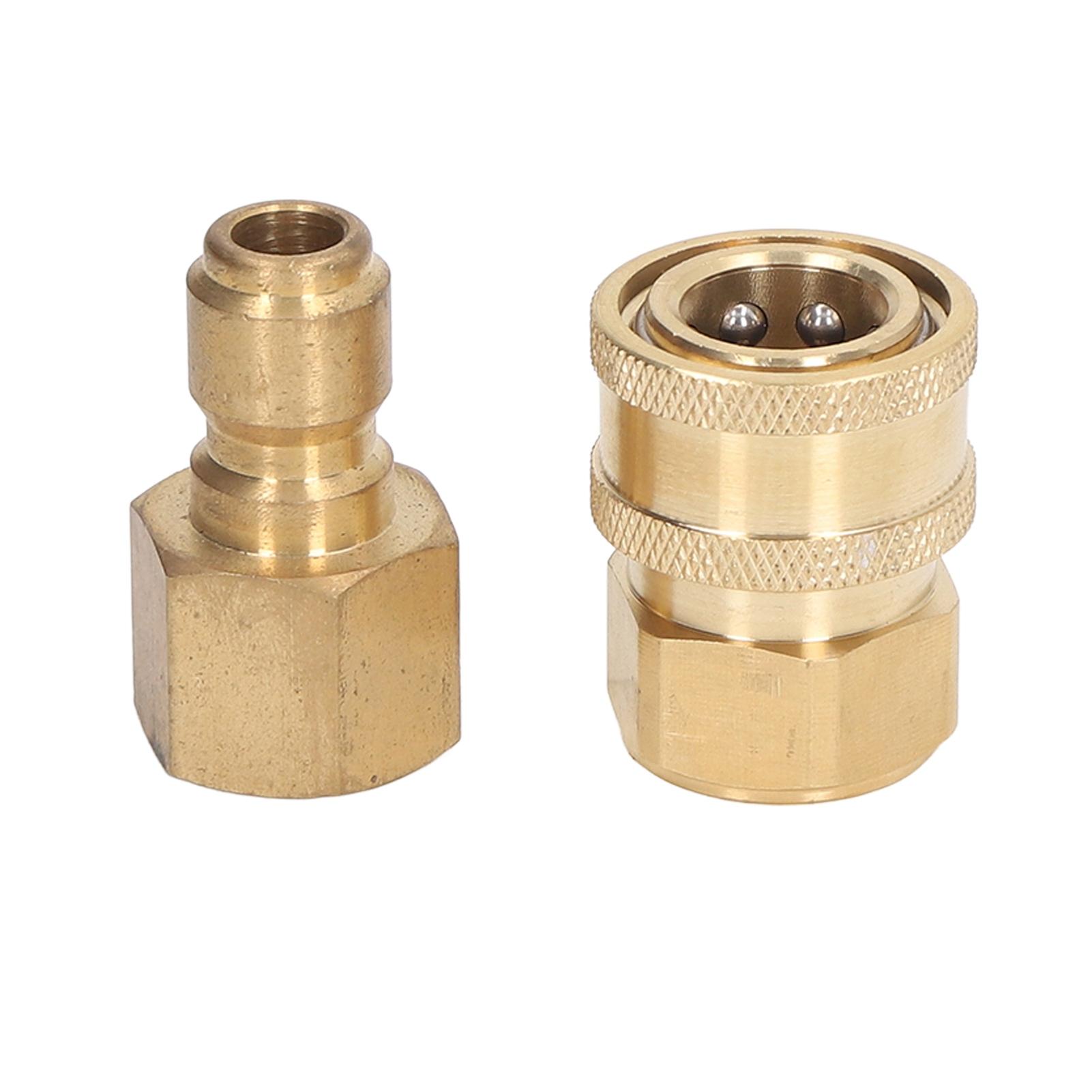 

Фитинги для мойки высокого давления 5000 фунтов на квадратный дюйм Адаптер для шланга стиральной машины Соединители мама-папа M18x1,5 мм