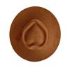Heart-shaped Top Suede  hat with same color accessories  wide brim hat for men and women  chapeau