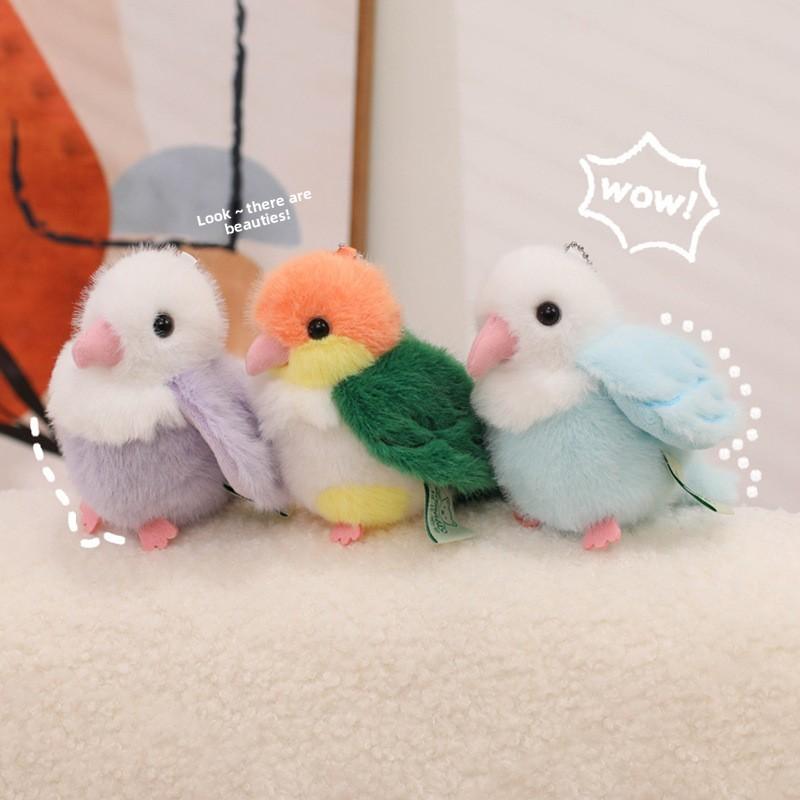 Jouet Peluche Bouquet d'Oiseaux Support Magnétique pour Épaule Pigeons Perroquets Cadeau Pour Femmes