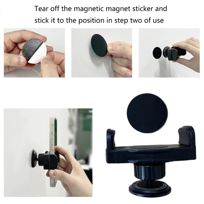 Universal Car Wall Mounted Gym Phone Mount Magnetic Bracket Featuring Secure N52 Magnet Technology for Workout Equipment