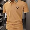 Men's Outdoor Golf T-Shirt, Simple Fashion Polo Shirt, Popular Business Casual POLO, Breathable Short Sleeve Turn- Collar Polo Apparel