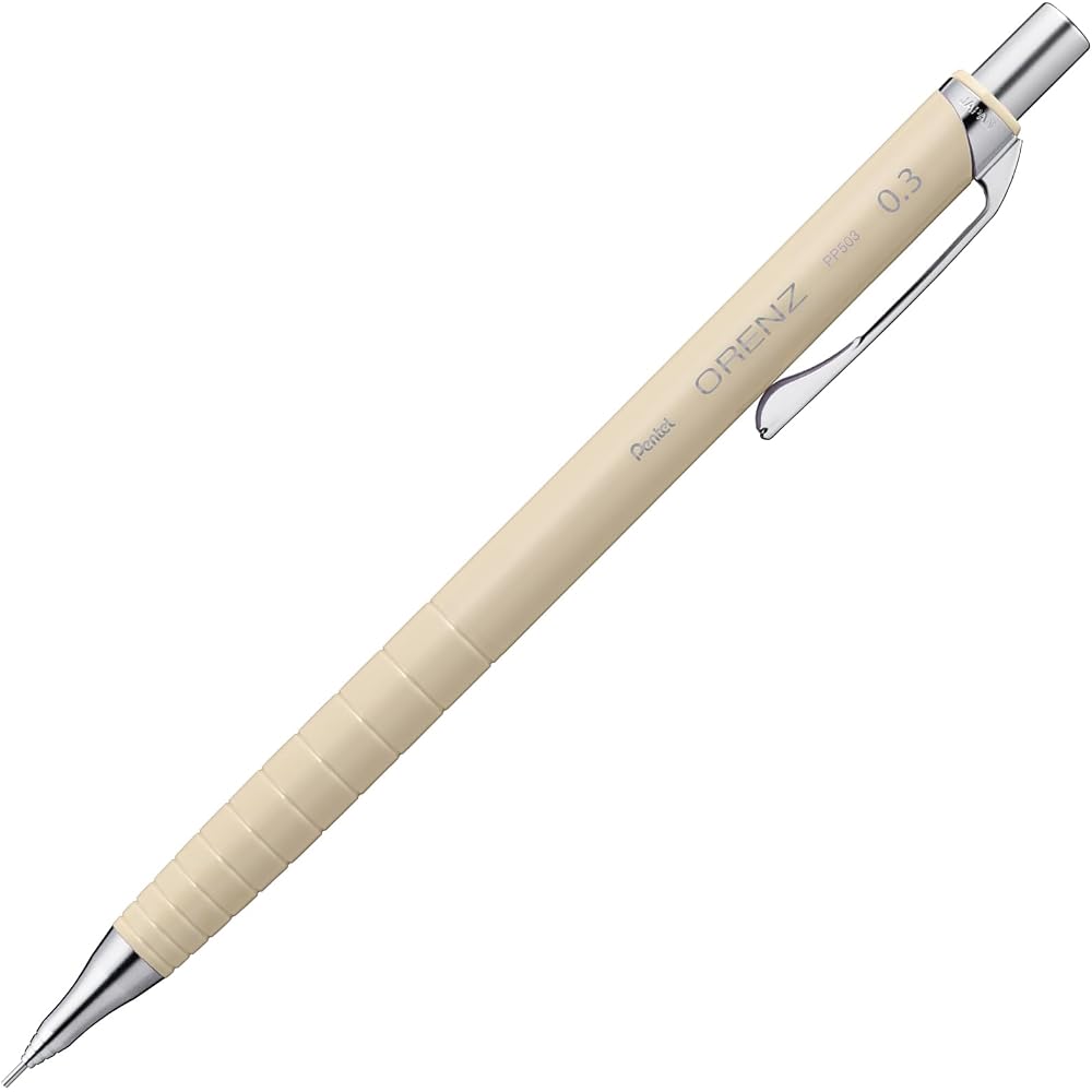 Pentel Mechanical Pencil Orenz 0.3 mm Beige Shaft XPP503-RE